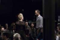 Actors Juliana Valente and Ben Rademacher performing at DCTV.