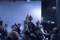 Actors Juliana Valente and Ben Rademacher performing at DCTV.