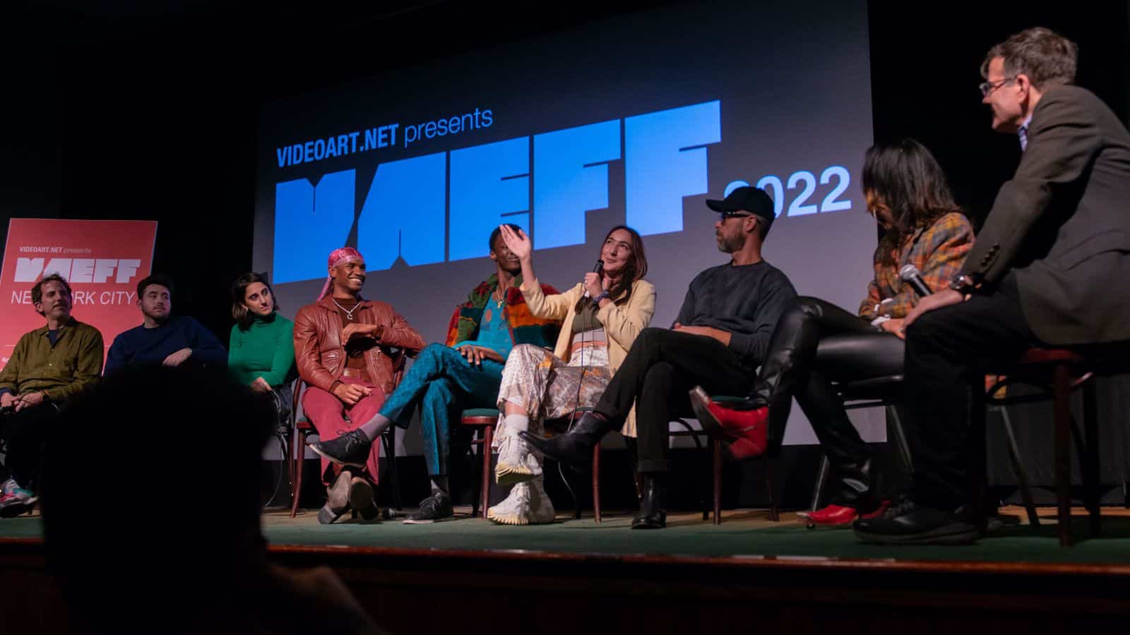 "Forged in Chaos" Director Patricia Gloum Speaking at VAEFF 2022 Opening Night Artist Panel.