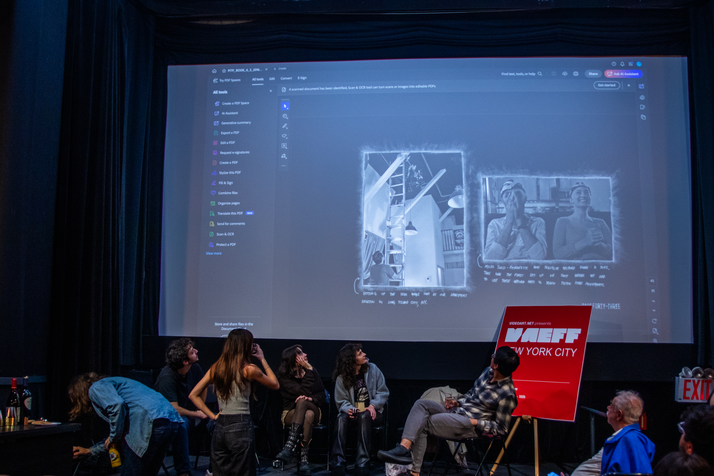 Behind-the-Scenes Workshop, part of VAEFF Extended, moderated by Maya Peters and Jonathan Fine.